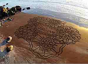 Vous ne croirez pas que ces 25 magnifiques créations de sable ont été faites avec un râteau sur une plage